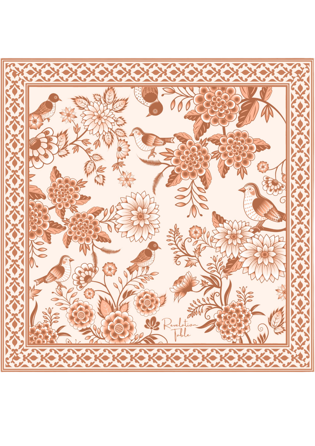 Placemats Garden Circle Salmon Exclusive designer Revelation Table