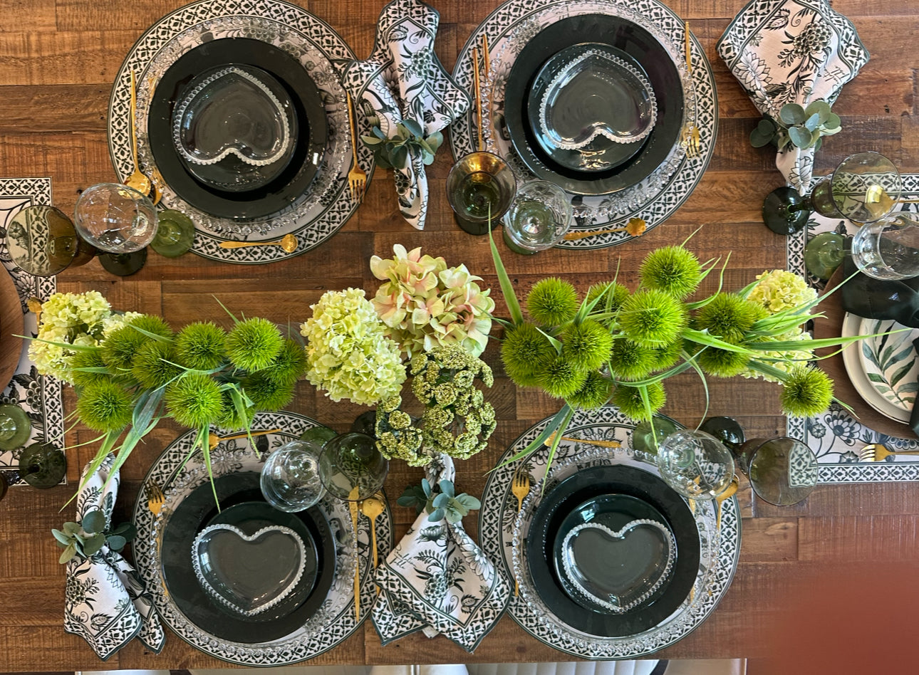 Placemats Garden Circle Green Exclusive designer Revelation Table