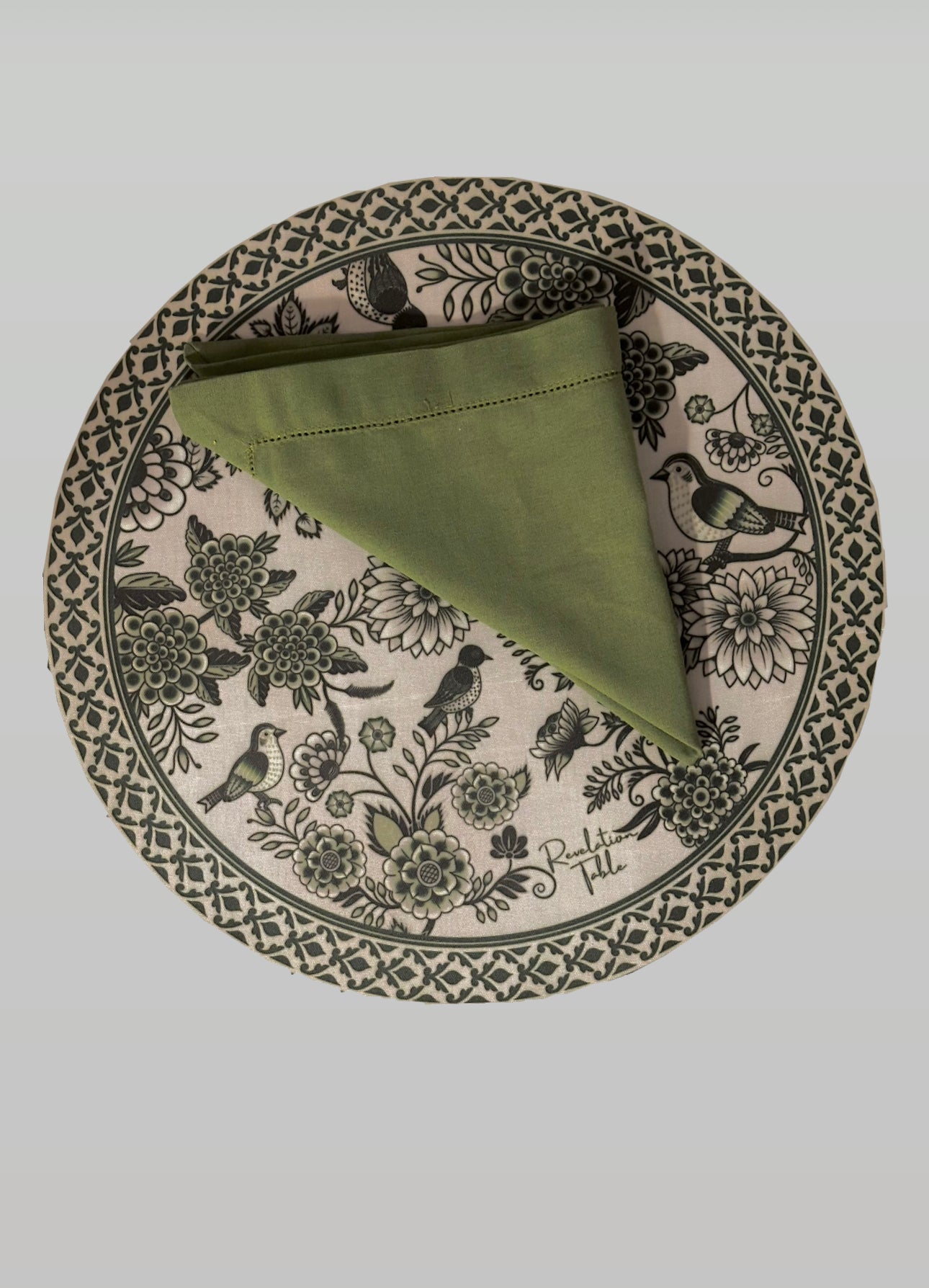 Placemats Garden Circle Green Exclusive designer Revelation Table