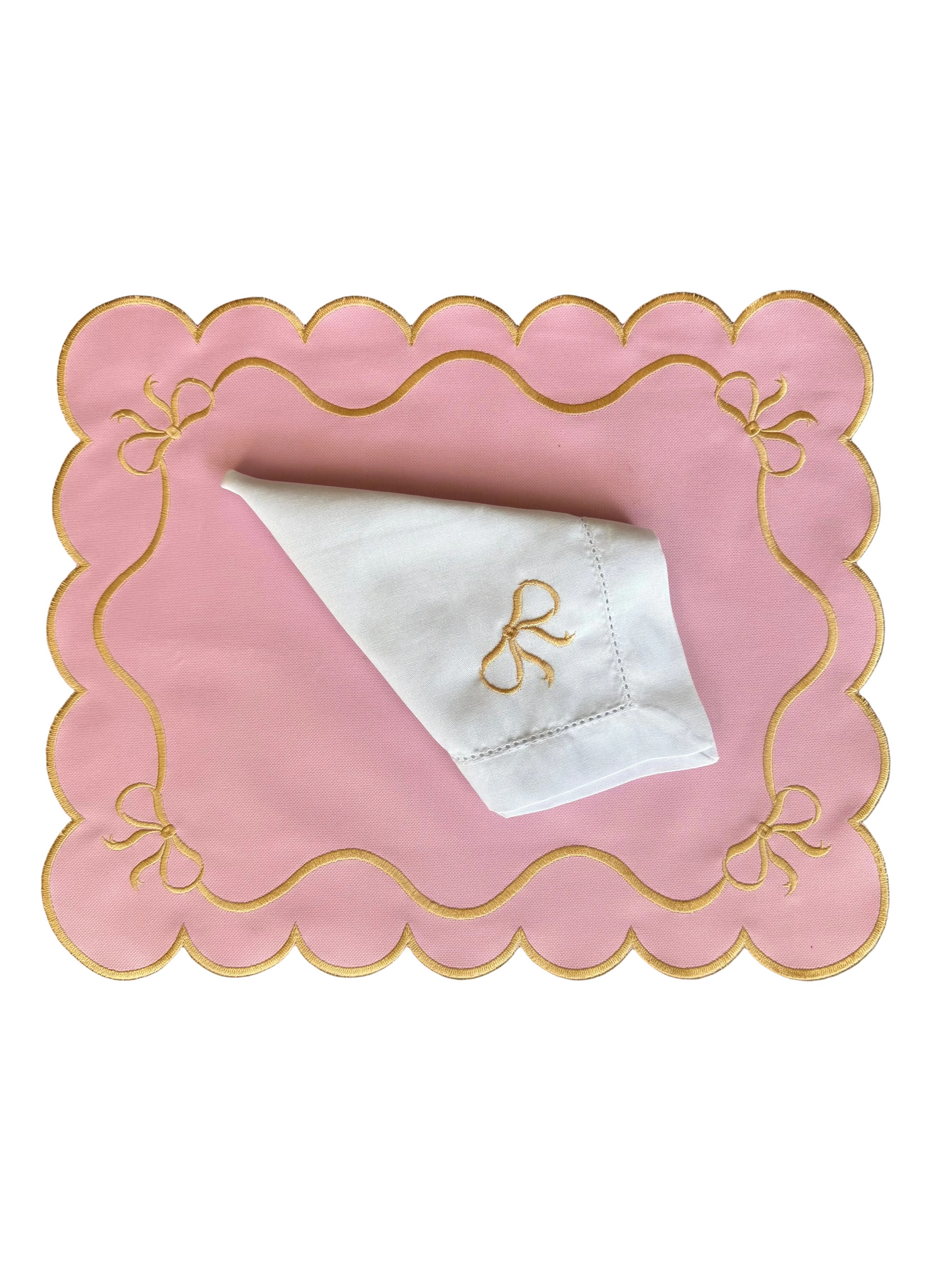Placemats double-side Pink and blue for a gender reveal party.