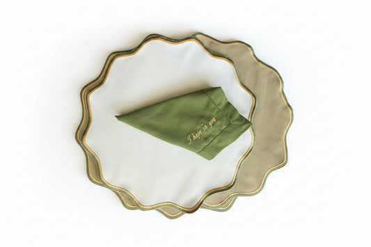 Placemats Double-sided with napkins I hope in God