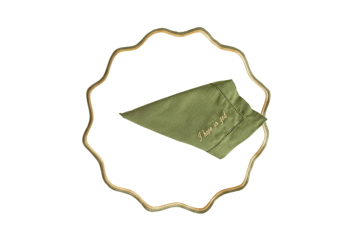 Placemats Double-sided with napkins I hope in God