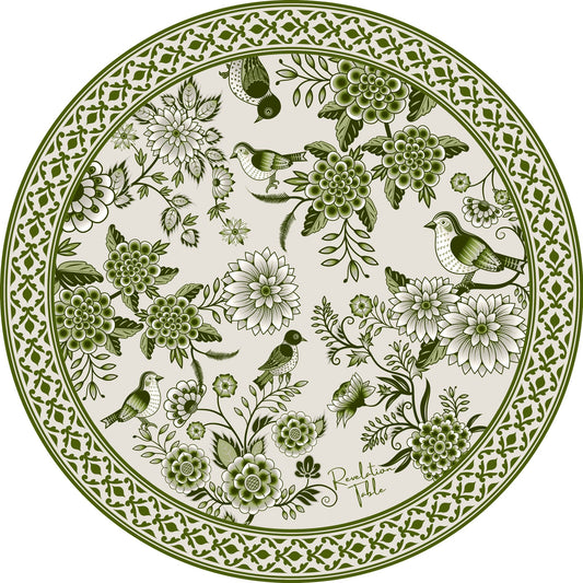 Placemats Garden Circle Green Exclusive designer Revelation Table