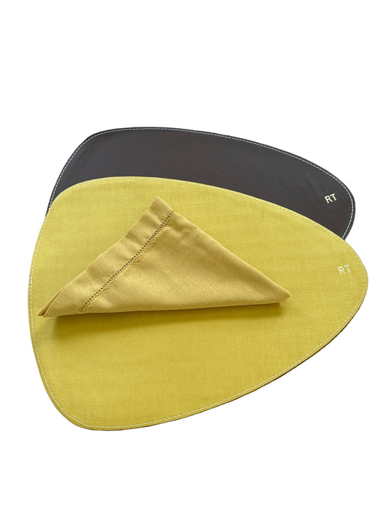 Double-sided leather placemats