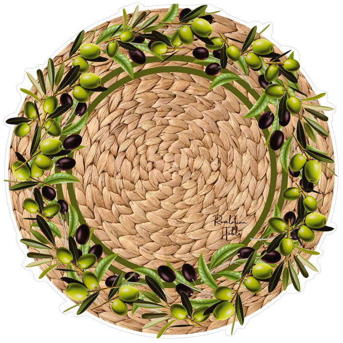 Placemats Olive with Napkin Linen
