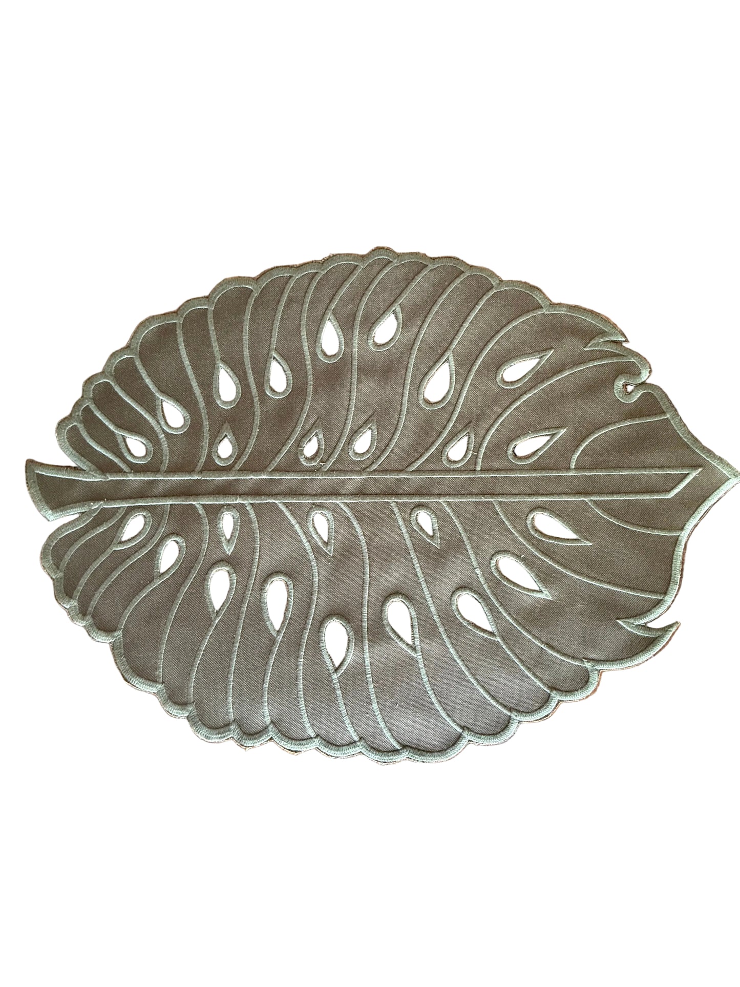Placemats Double-sided waterproof Adam's rib leaf