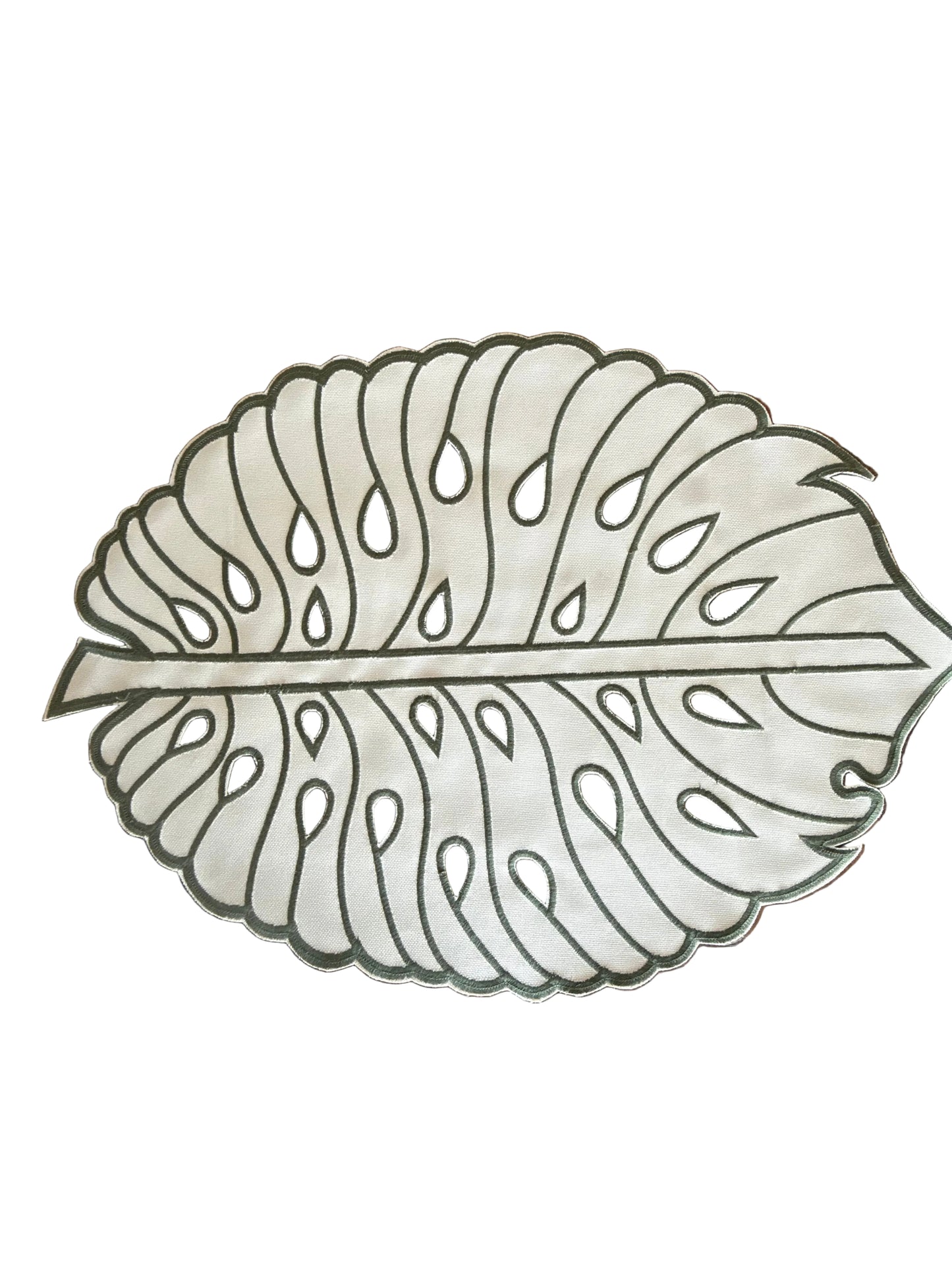 Placemats Double-sided waterproof Adam's rib leaf