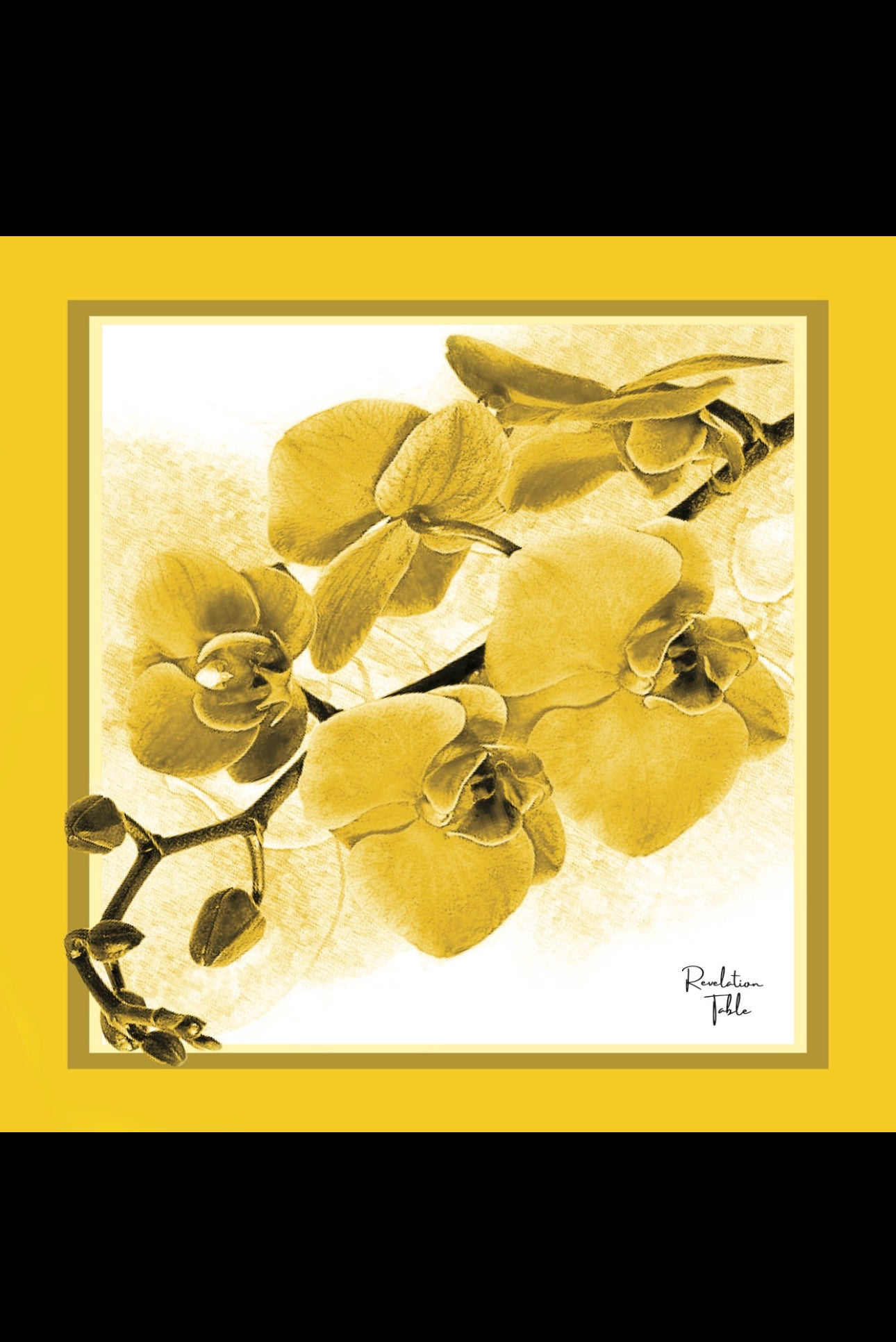 Placemats Yellow Orchid