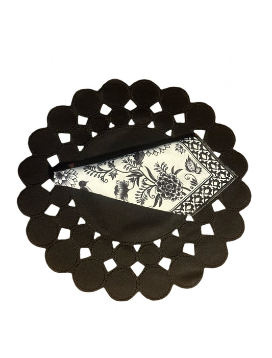 Placemats Balls All Black designer Revelation Table