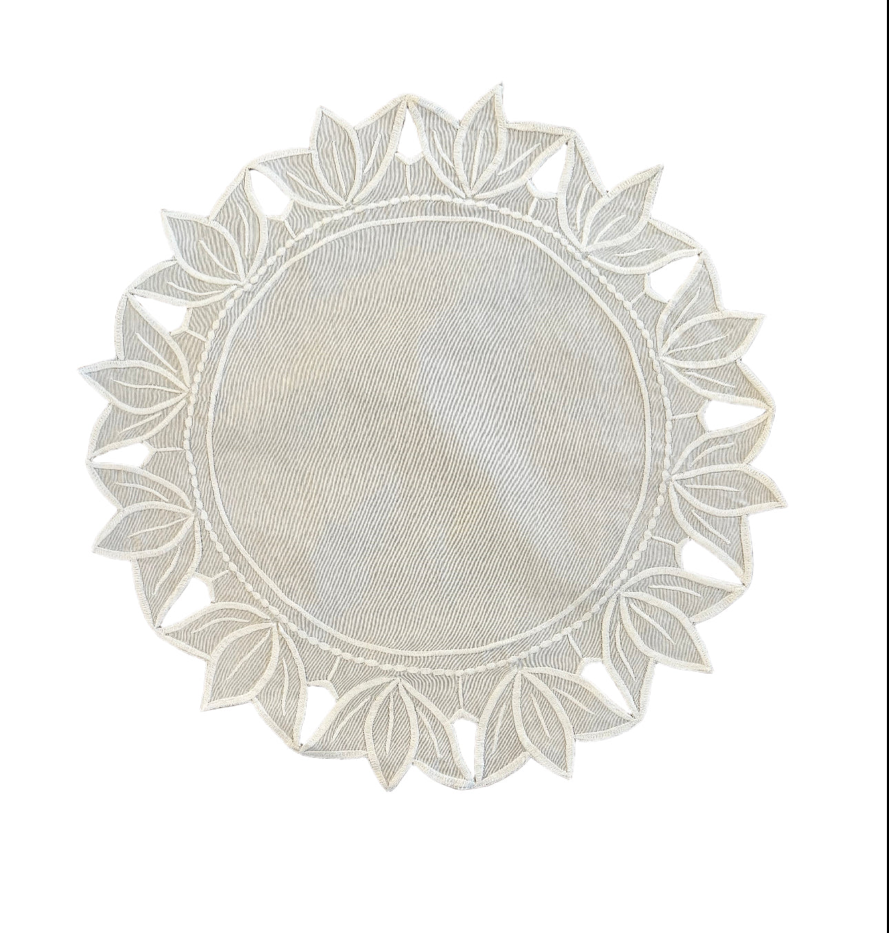 Placemats Circle Tulip White exclusive designer Revelation Table