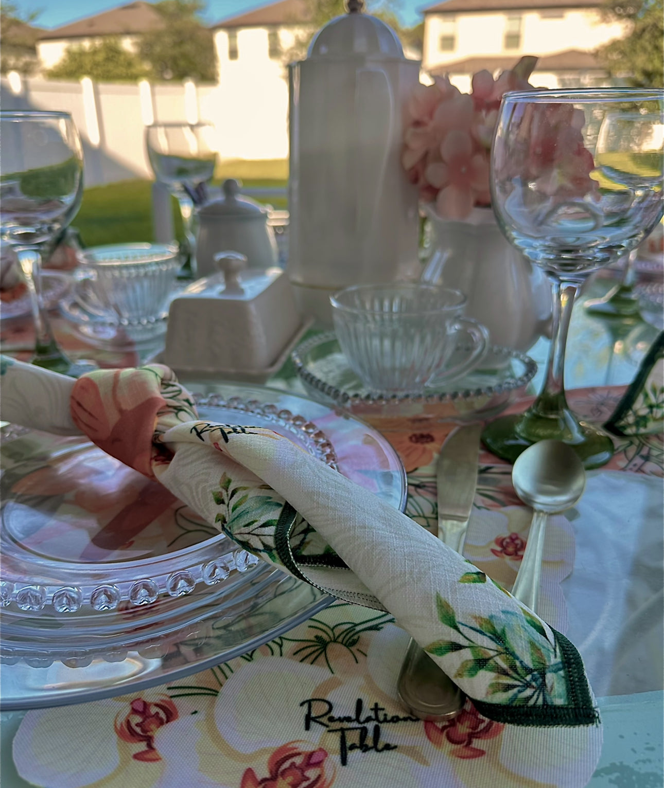 Placemats for floral Butterfly