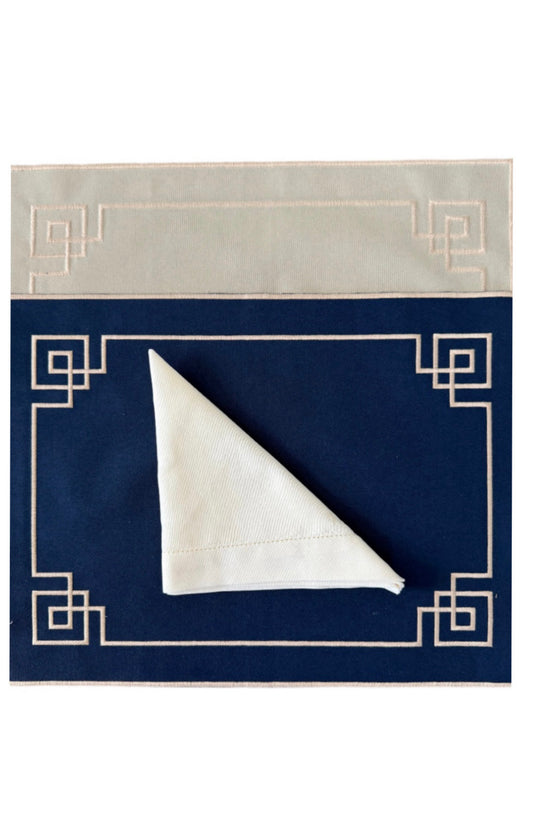 Placemets double-sided waterproof with square designer
