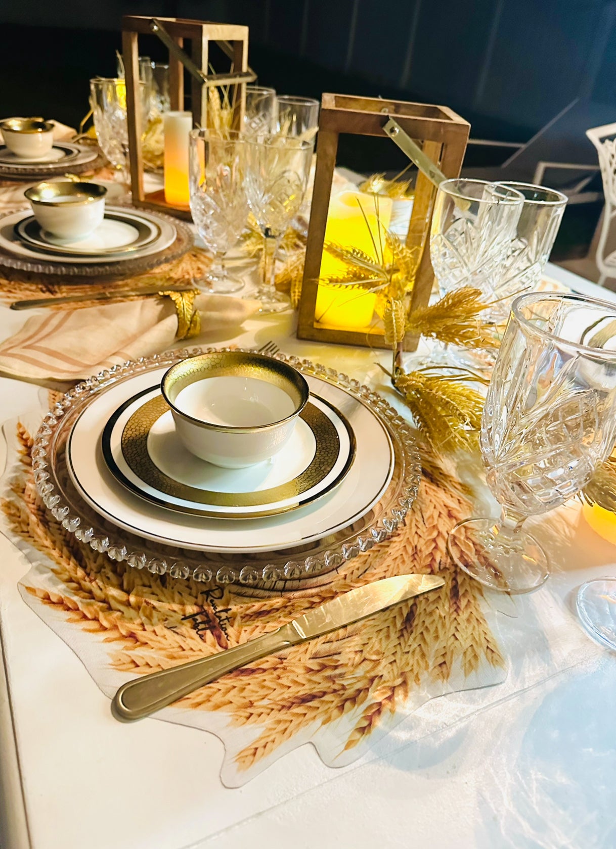 Placemats WHEAT Exclusive designer Revelation Table