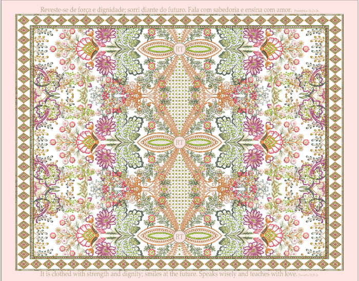 Placemats Proverbs 31;25 with Napkin Linen