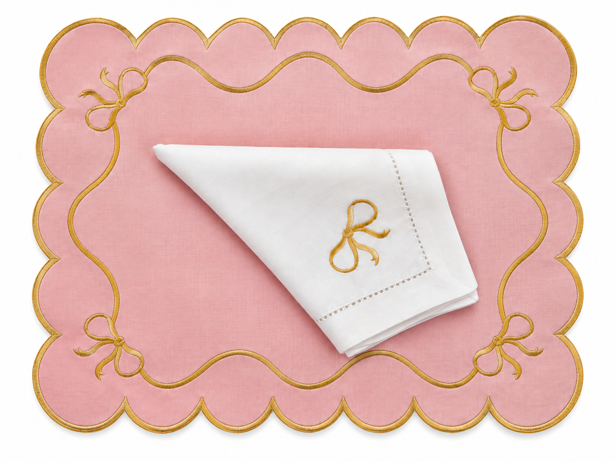 Placemat double-side Pink and blue for a gender reveal party.