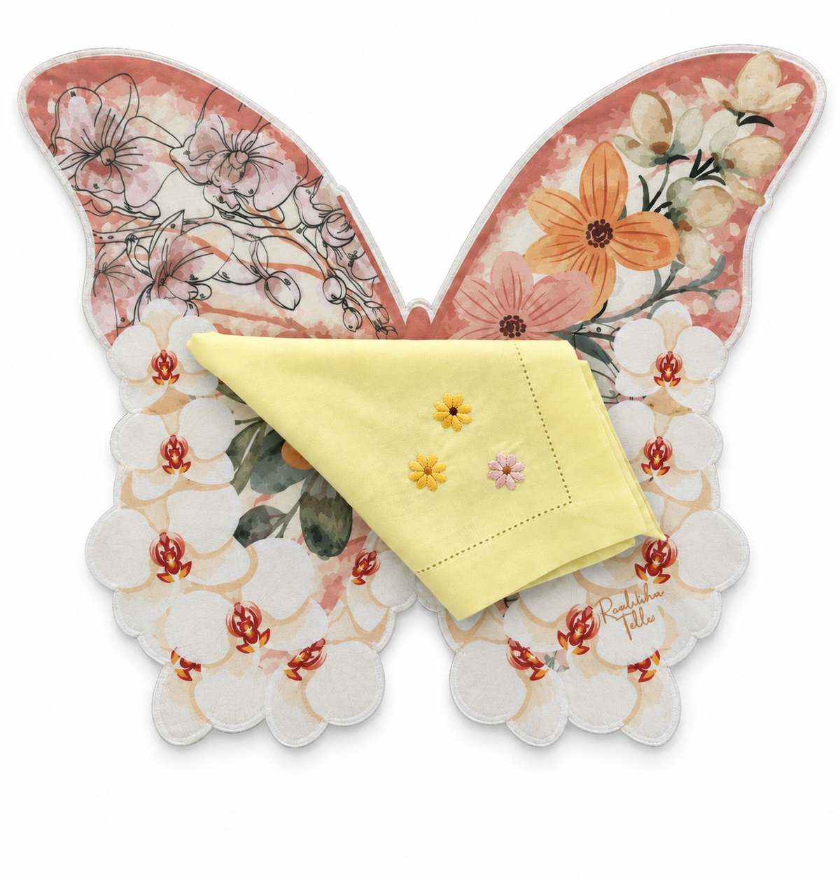Placemats for floral Butterfly
