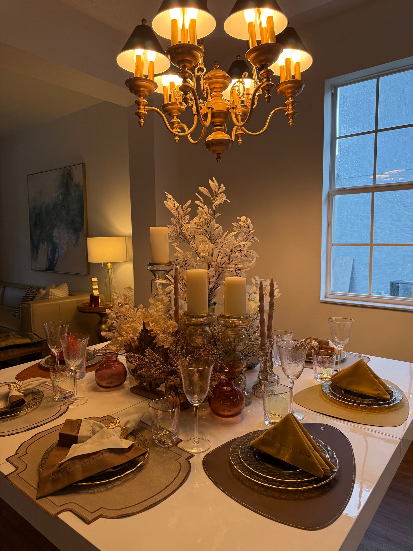 Double-sided leather placemats