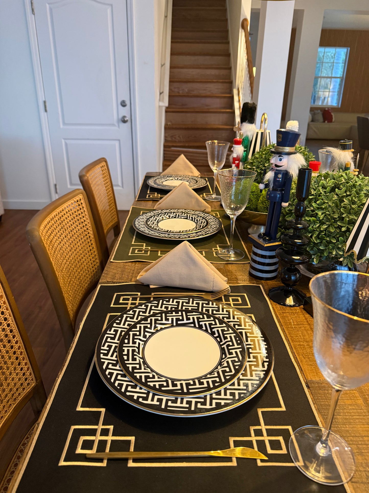 Placemets double-sided waterproof with square designer