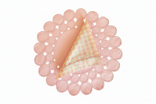 Placemats baby pink with napkins