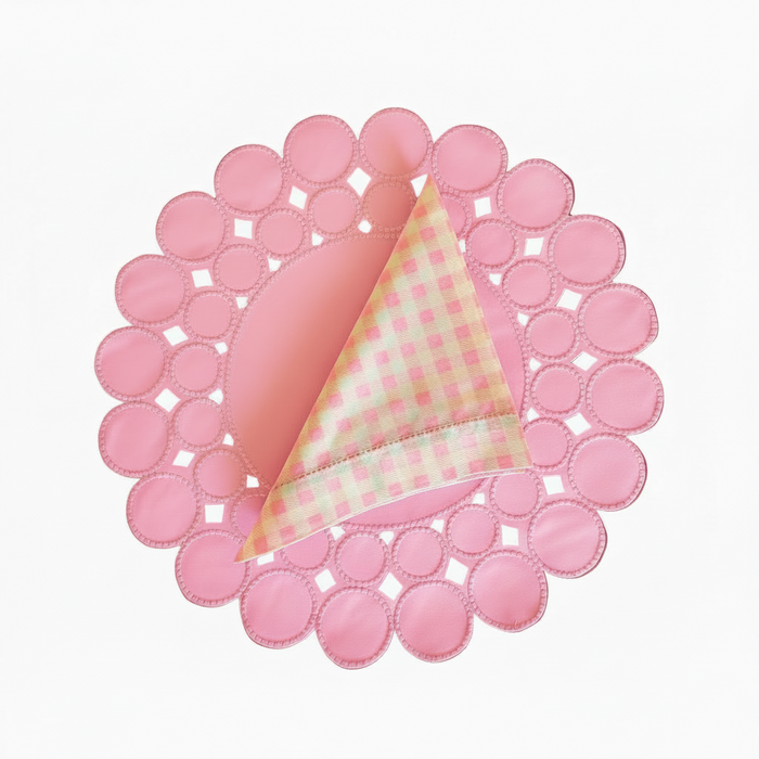 Placemats baby pink with napkins