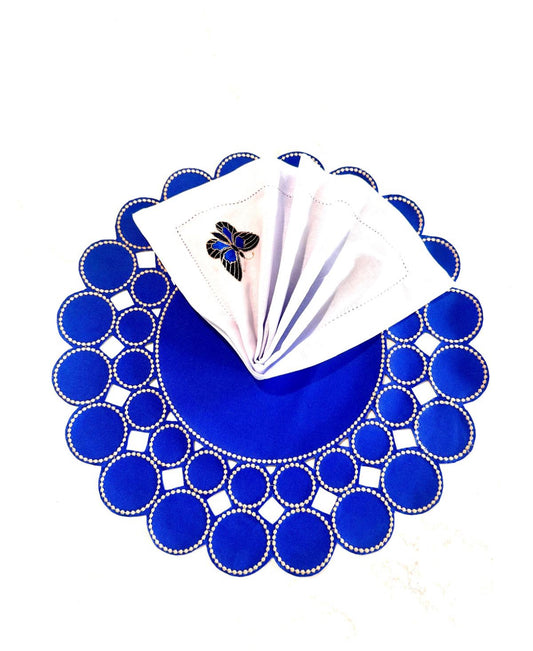 Placemats Balls Blue  designer Revelation Table