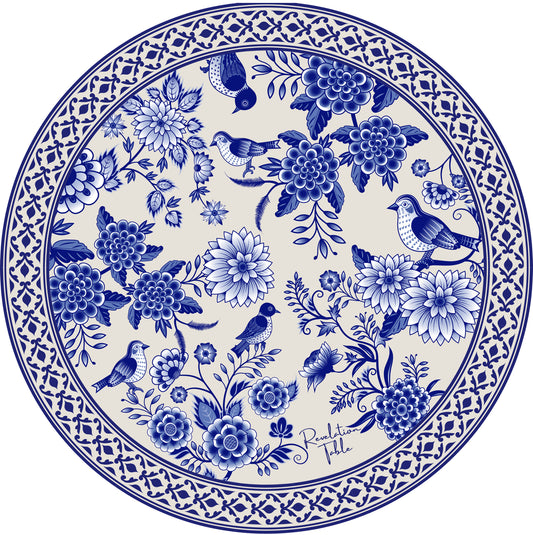 Placemats Garden Circle Blue Exclusive designer Revelation Table